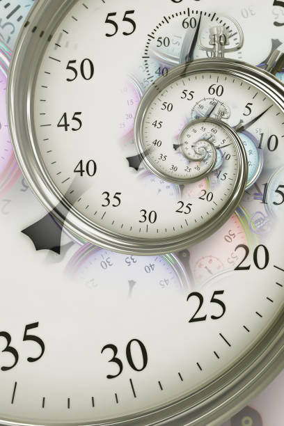 Droste effect background. Abstract design for concepts related to time. stock photo