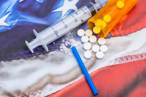 USA drug crisis stock photo