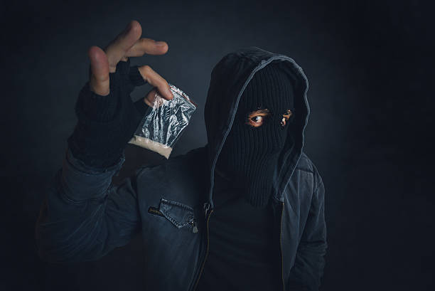 Stock Photo Hooded Drug Dealer