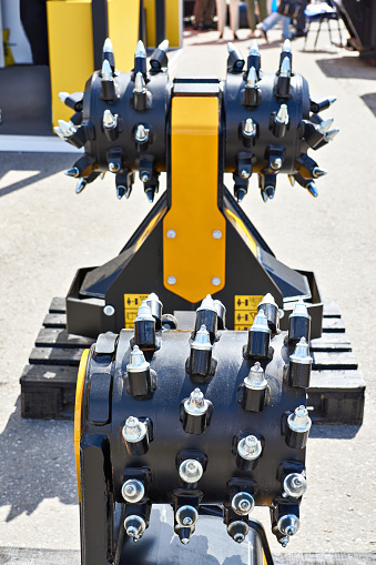 Cutter Heads. Double drum rotary hydraulic cutters. Excavator attachments