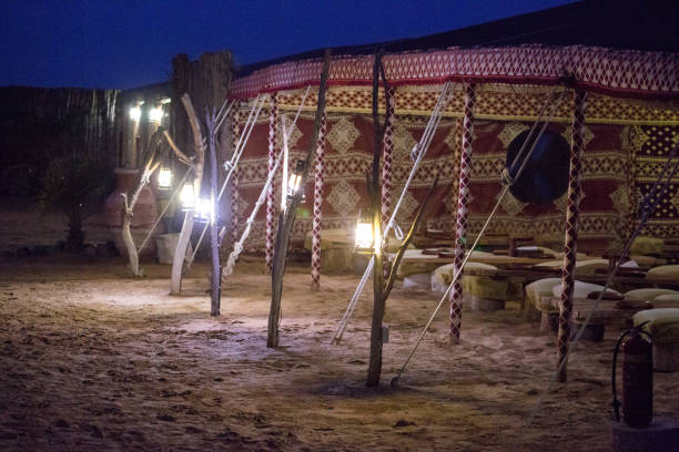 Dubai: Dining Tent stock photo