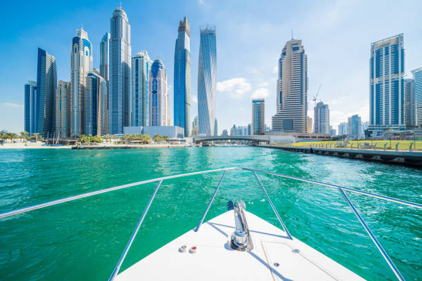 Dubai Marina Urban Skyline stock photo