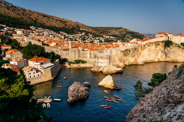 Dubrovnik in the summer stock photo