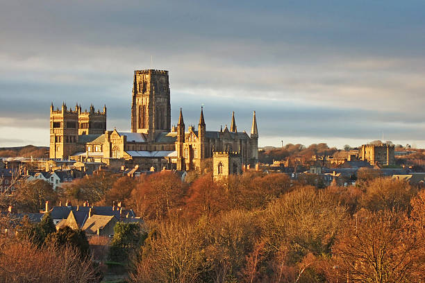 Durham Cathedral and Castle in Winter  durham stock pictures, royalty-free photos & images