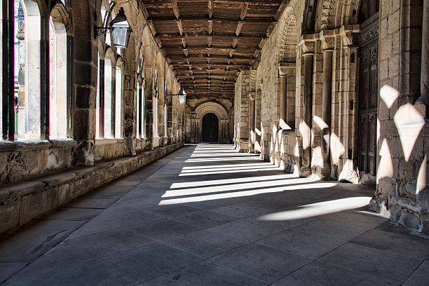 Durham Cathedral cloisters The Cloisters in Durham Cathedral, NE England, United Kingdom Durham Cathedral stock pictures, royalty-free photos & images