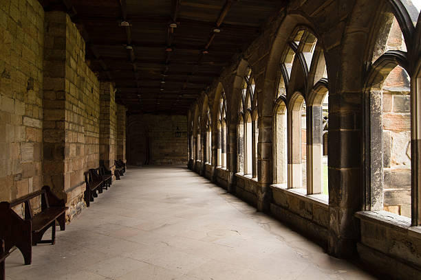 Durham Cathedral corridor Durham Cathedral corridor Durham Cathedral stock pictures, royalty-free photos & images
