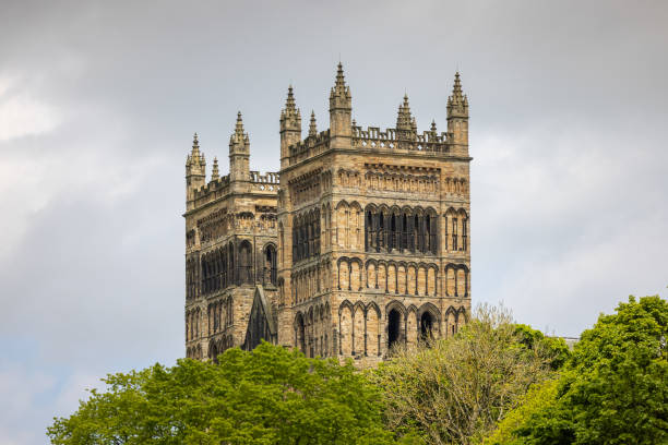 Durham Cathedral in County Durham stock photo