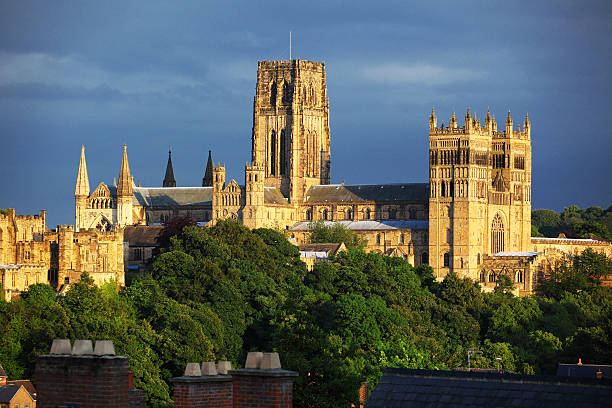 Durham Cathedral Durham Cathedral  at sunset, england Durham Cathedral stock pictures, royalty-free photos & images