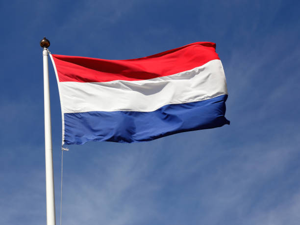 niederländische flagge - holländische flagge stock-fotos und bilder