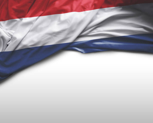 niederländischer wehende flagge - holländische flagge stock-fotos und bilder