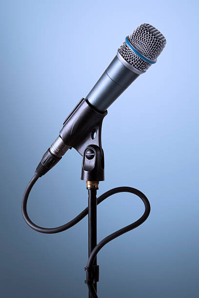 Dynamic microphone stock photo