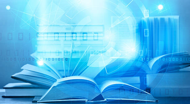 e book digital learning stock photo