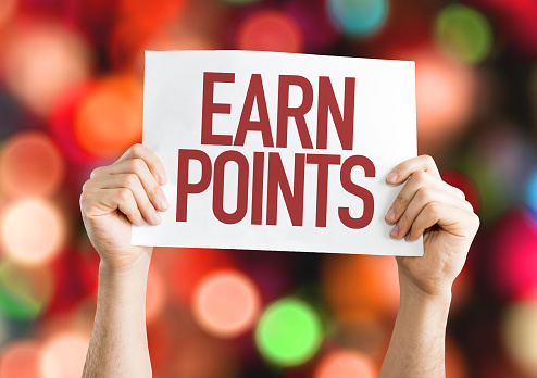company giving points to customer for retention marketing 