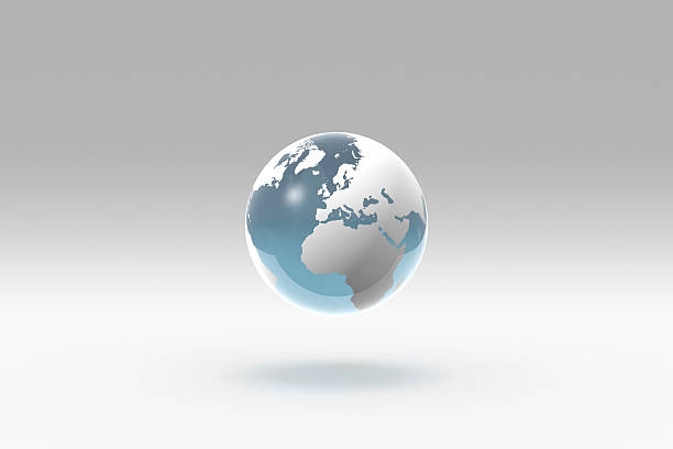 Earth, World Globe, Europe stock photo