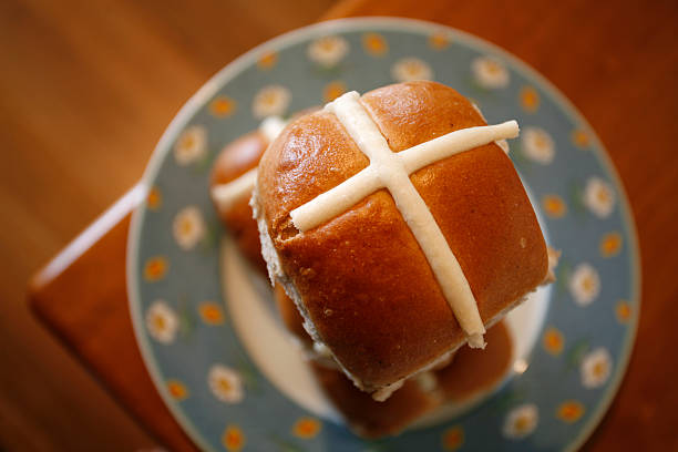 Easter Buns  good friday stock pictures, royalty-free photos & images