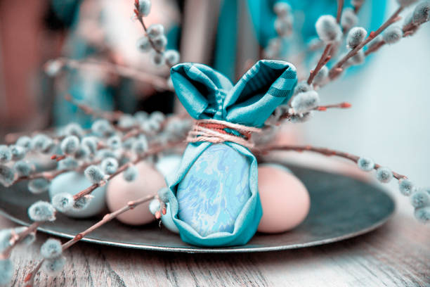 Easter Egg as Bunny stock photo