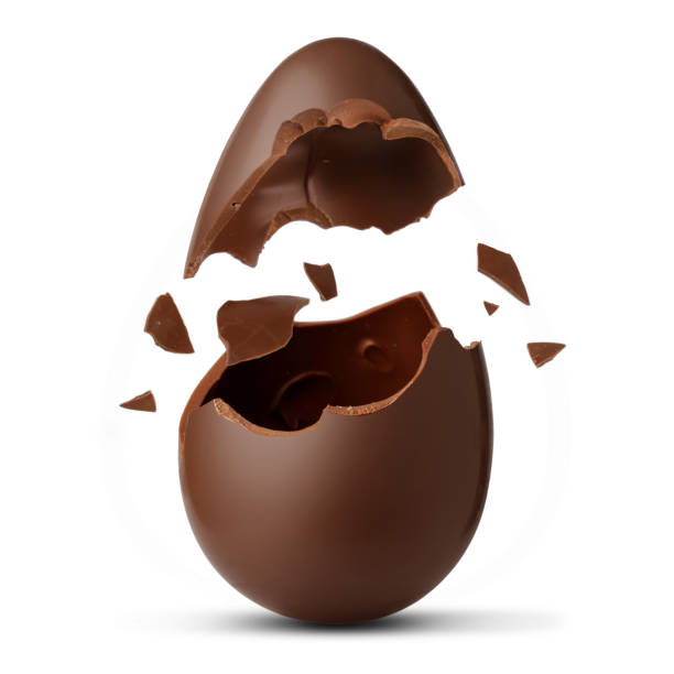 Easter egg exploded Easter egg exploded on a white background easter egg stock pictures, royalty-free photos & images