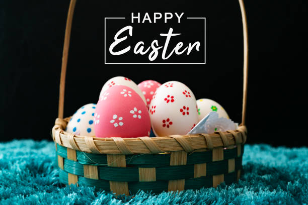 Easter egg, happy Easter sunday hunt holiday decorations  easter sunday stock pictures, royalty-free photos & images