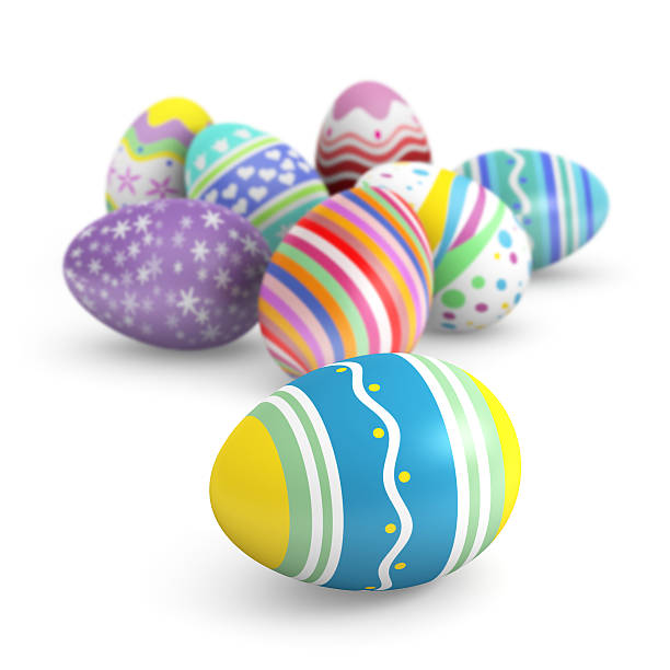 Easter Eggs  easter sunday stock pictures, royalty-free photos & images