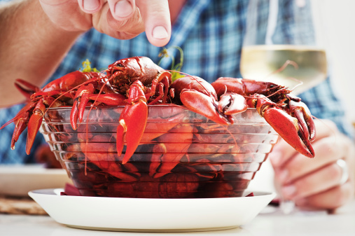 Eating Crayfish Stock Photo - Download Image Now - iStock