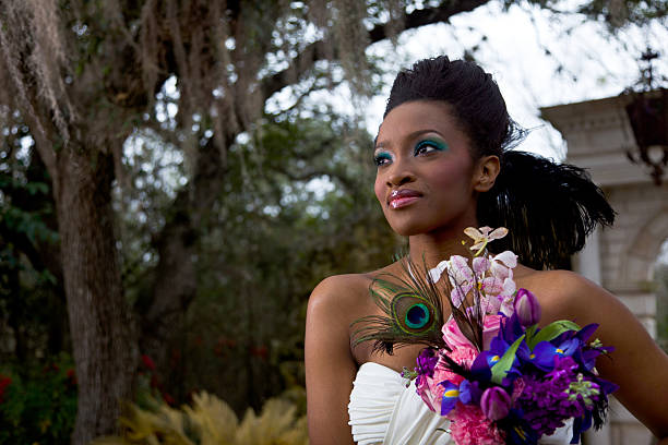 Ebony Bride stock photo