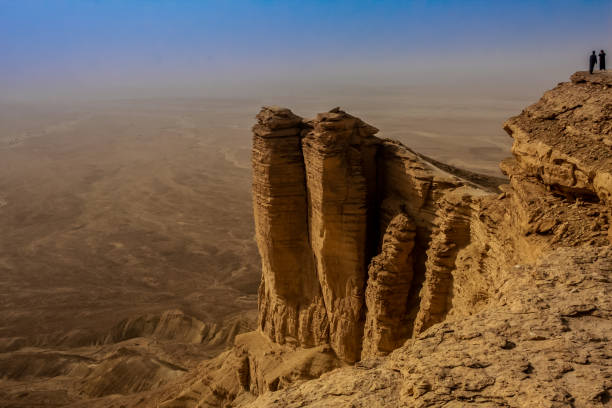 Edge of the World, a popular tourist destination near Riyadh stock photo