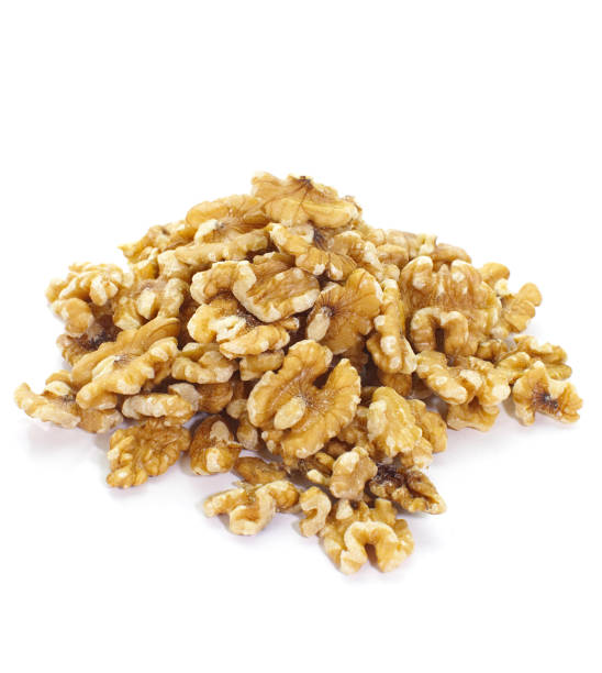 edible seeds walnut stock photo