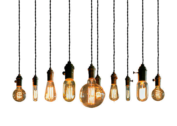 Edison Lightbulbs stock photo