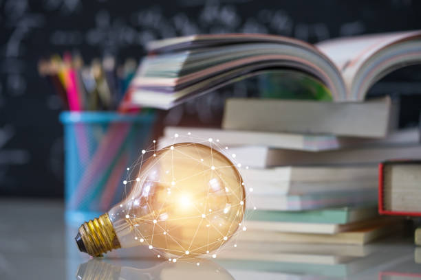 Education concept ,Education and Light bulb concept. stock photo