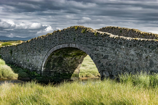 Eighteenth Century Bridge on Isle of Anglesey stock photo