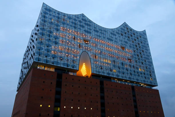 Elbe Philharmonic Hall (Elbphilharmonie) in Hamburg, Germany stock photo