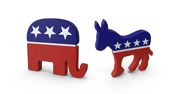 elections democrats vs republicans us republican party stock pictures, royalty-free photos & images