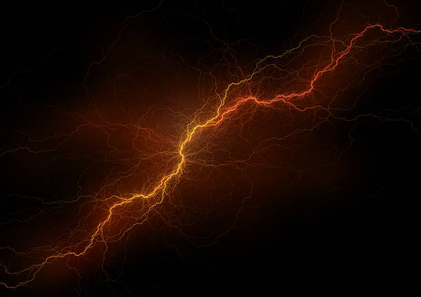 Electric discharge stock photo