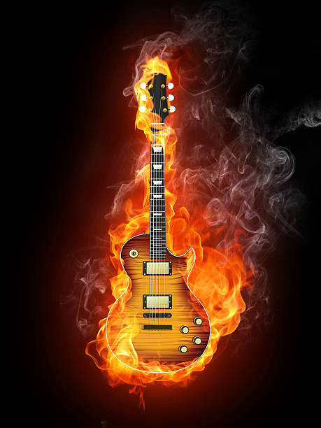 Flaming Guitar Stock Photos, Pictures & Royalty-Free Images - iStock
