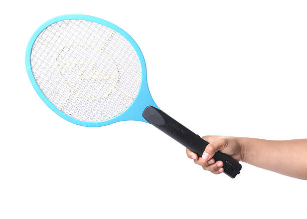 Electronic Insect Catcher Tennis Racket Insect Killer Pink Fly Catcher 