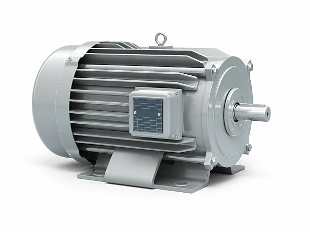 Electric Motor 3d render Electric Motor gray (clipping path and isolated on white) electric motor stock pictures, royalty-free photos & images
