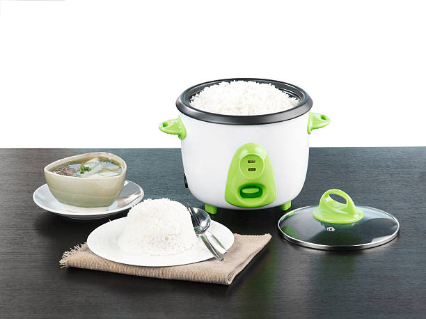 Electric rice cooker pot a nice kitchenware stock photo
