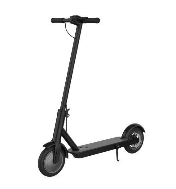 scooter électrique d'isolement - scooter photos et images de collection