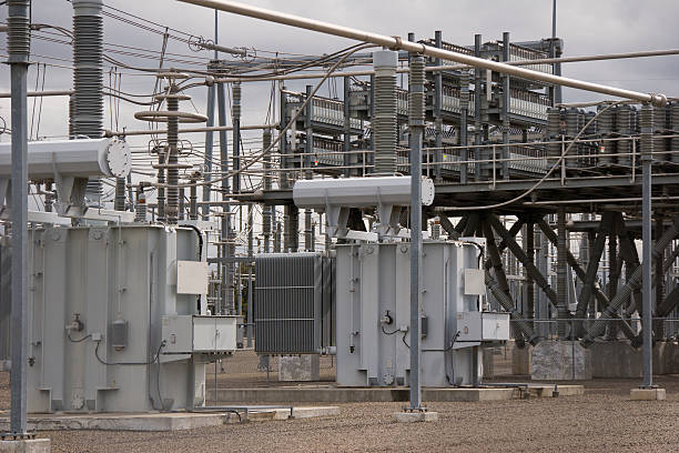 Electrical Substation stock photo