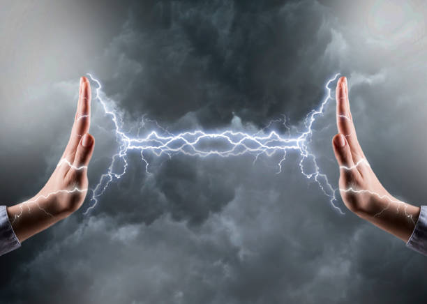 FIGHT / POWER - Electricity concept (Click for more) stock photo