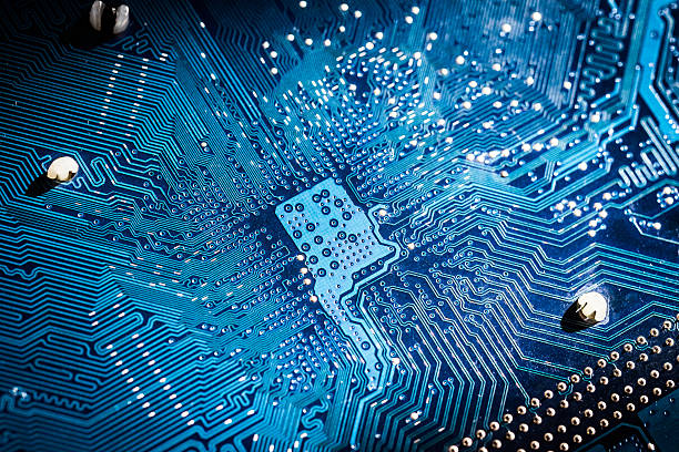 Electronic circuit board close up Electronic circuit board close up. blue PCB hard drive stock pictures, royalty-free photos & images