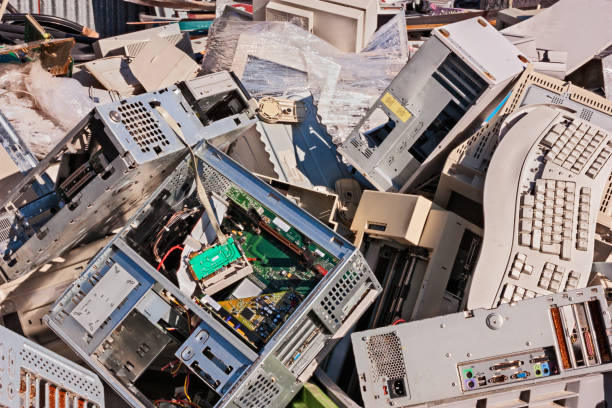 electronic waste stock photo