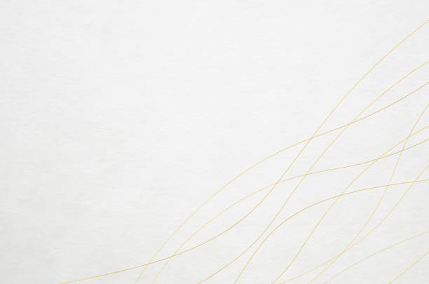 Elegant wavy line pattern washi paper background stock photo