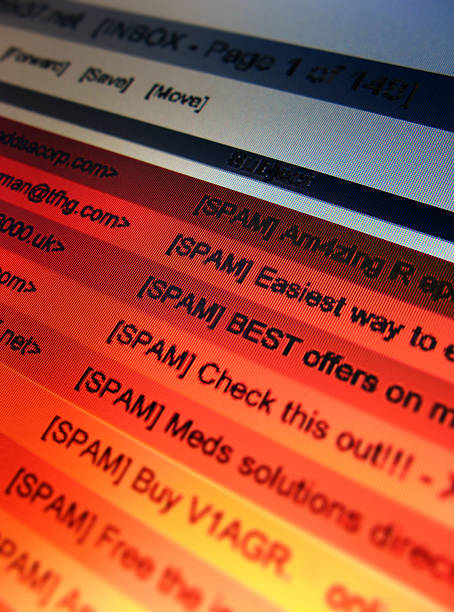 eMail Spam 4 (closest) stock photo