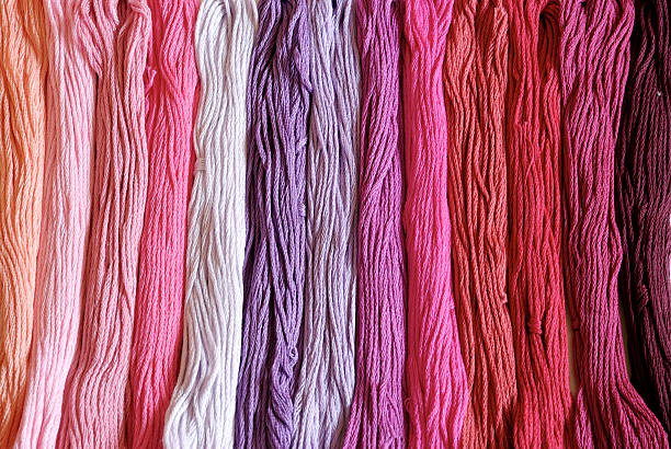 embroidery thread stock photo