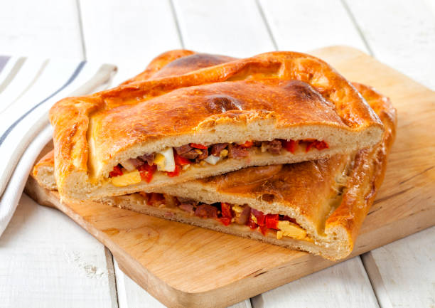 Empanada traditional food from Latin America and in Spain. stock photo