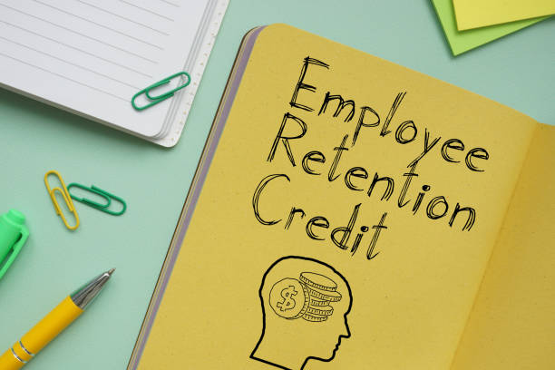Employee Retention Credit ERC is shown on the business photo using the text stock photo