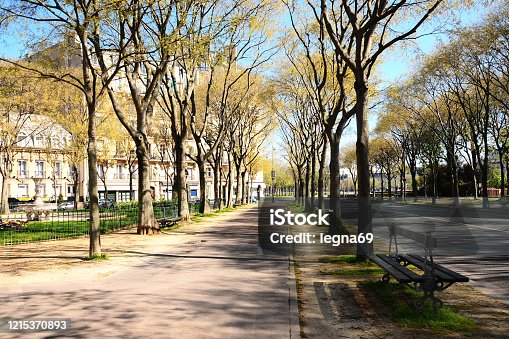 istock Empty alley near Les Invalides, during pandemic Covid-19, in 2020 in Europe. 1215370893
