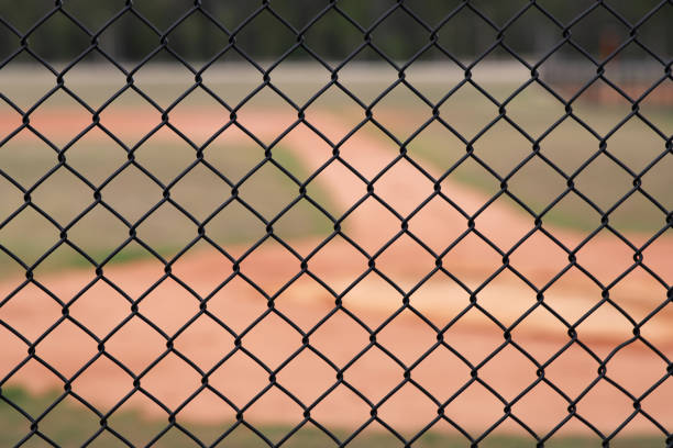 Empty Baseball Pitch stock photo