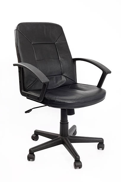 empty black office chair - office chair bildbanksfoton och bilder